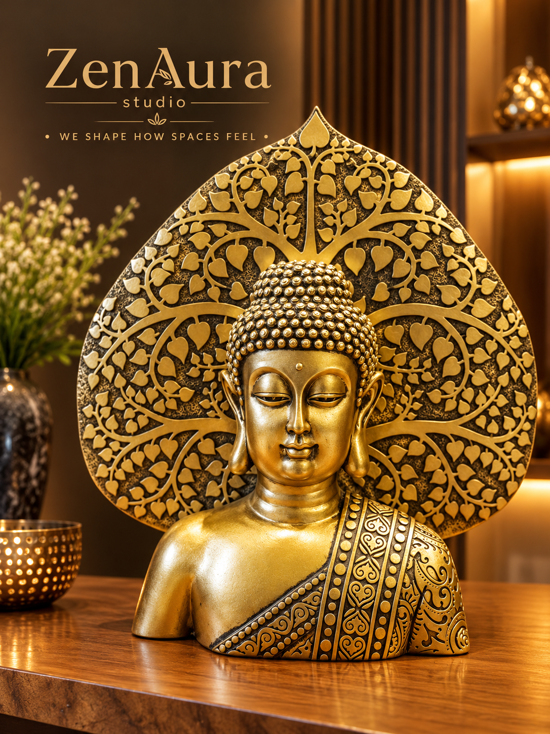 Bodhi Serenity Buddha Tree Sculpture | ZenAura Studio