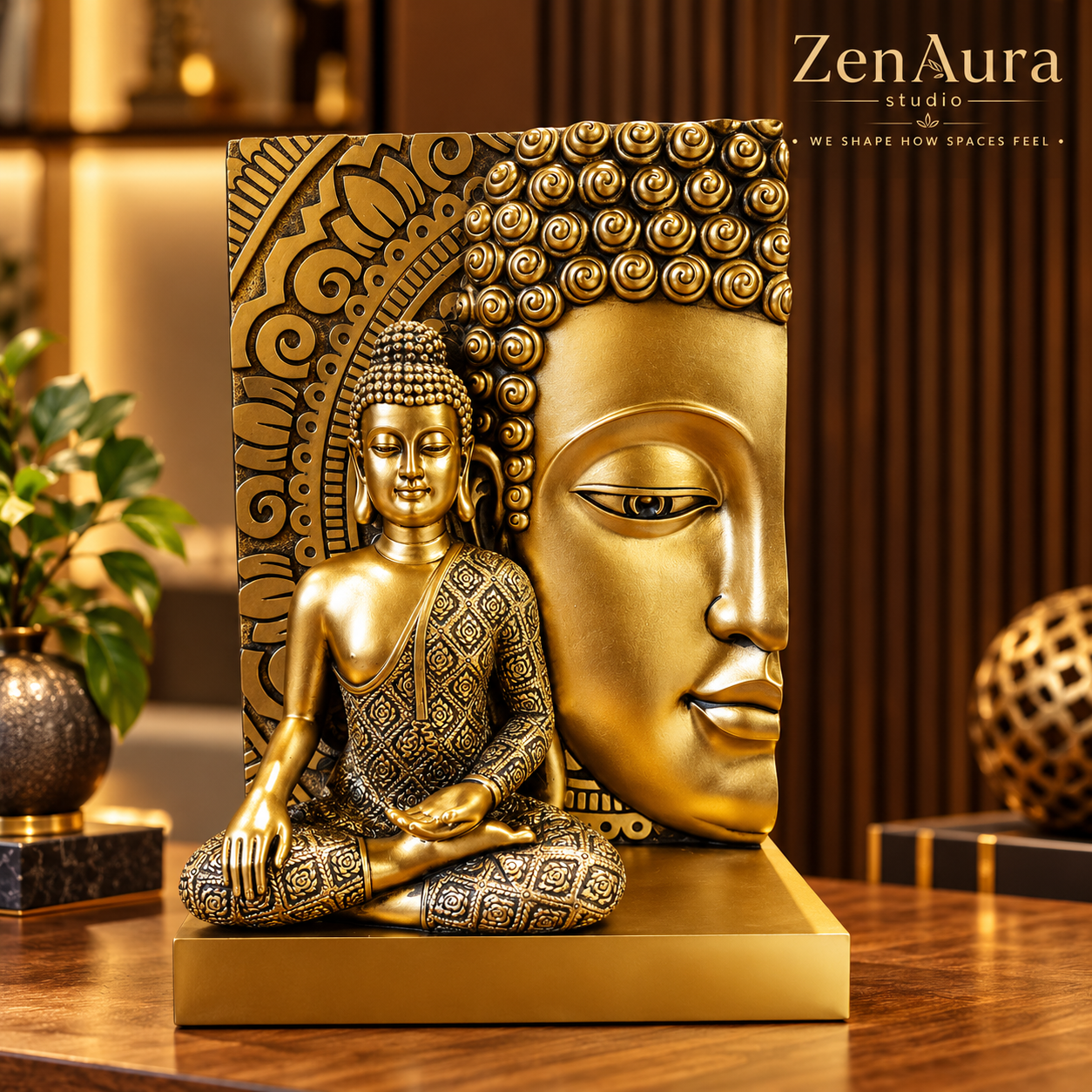 Divine Serenity – Buddha Meditation Tabletop Sculpture