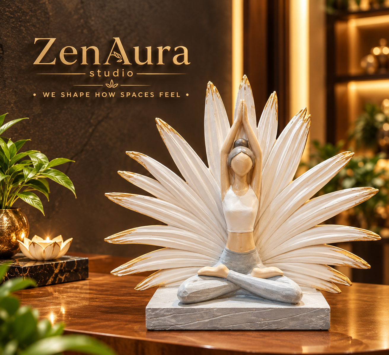 Serene Bloom – Yoga Meditation Sculpture