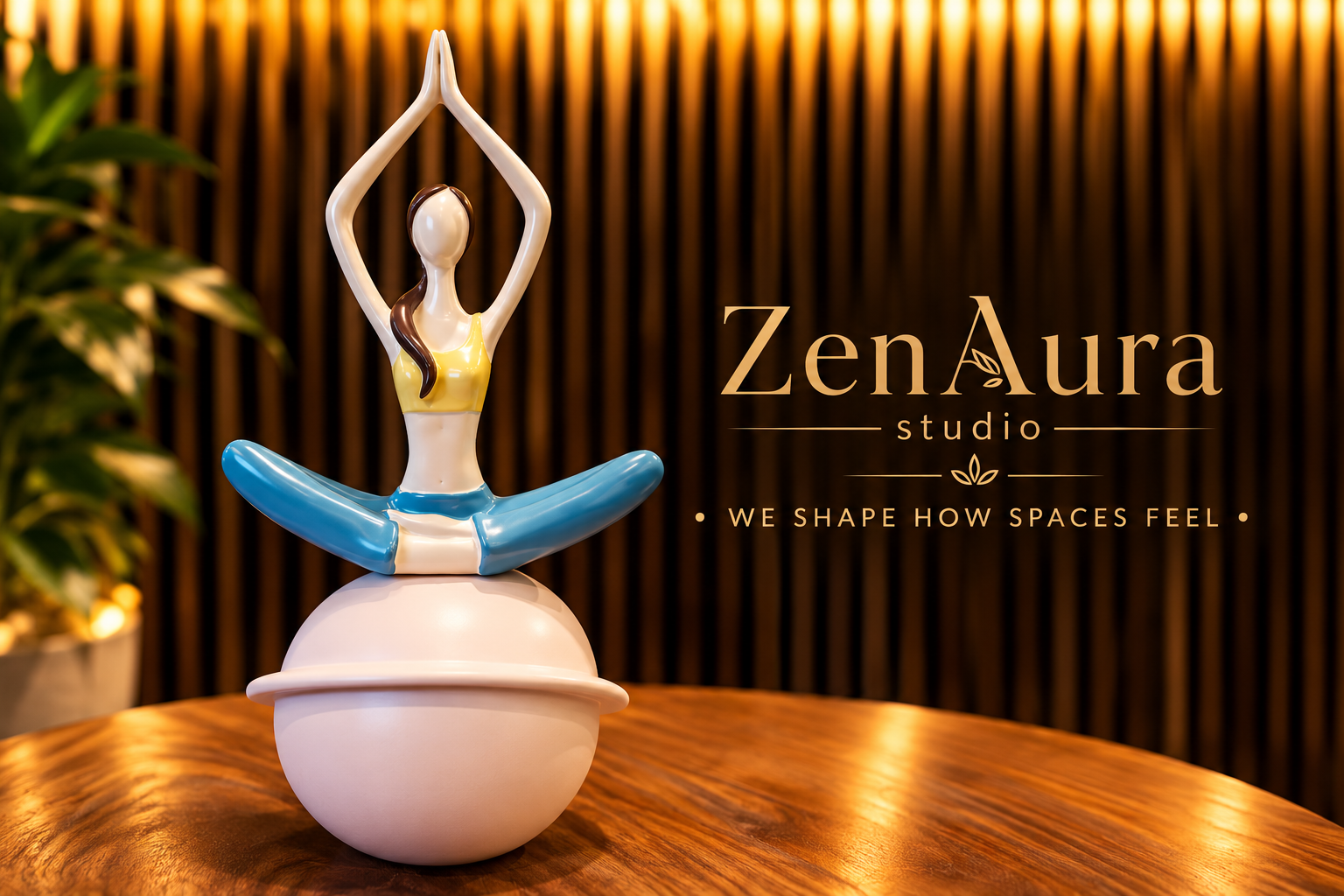 Celestial Serenity – Lotus Pose Yoga Girl Sculpture