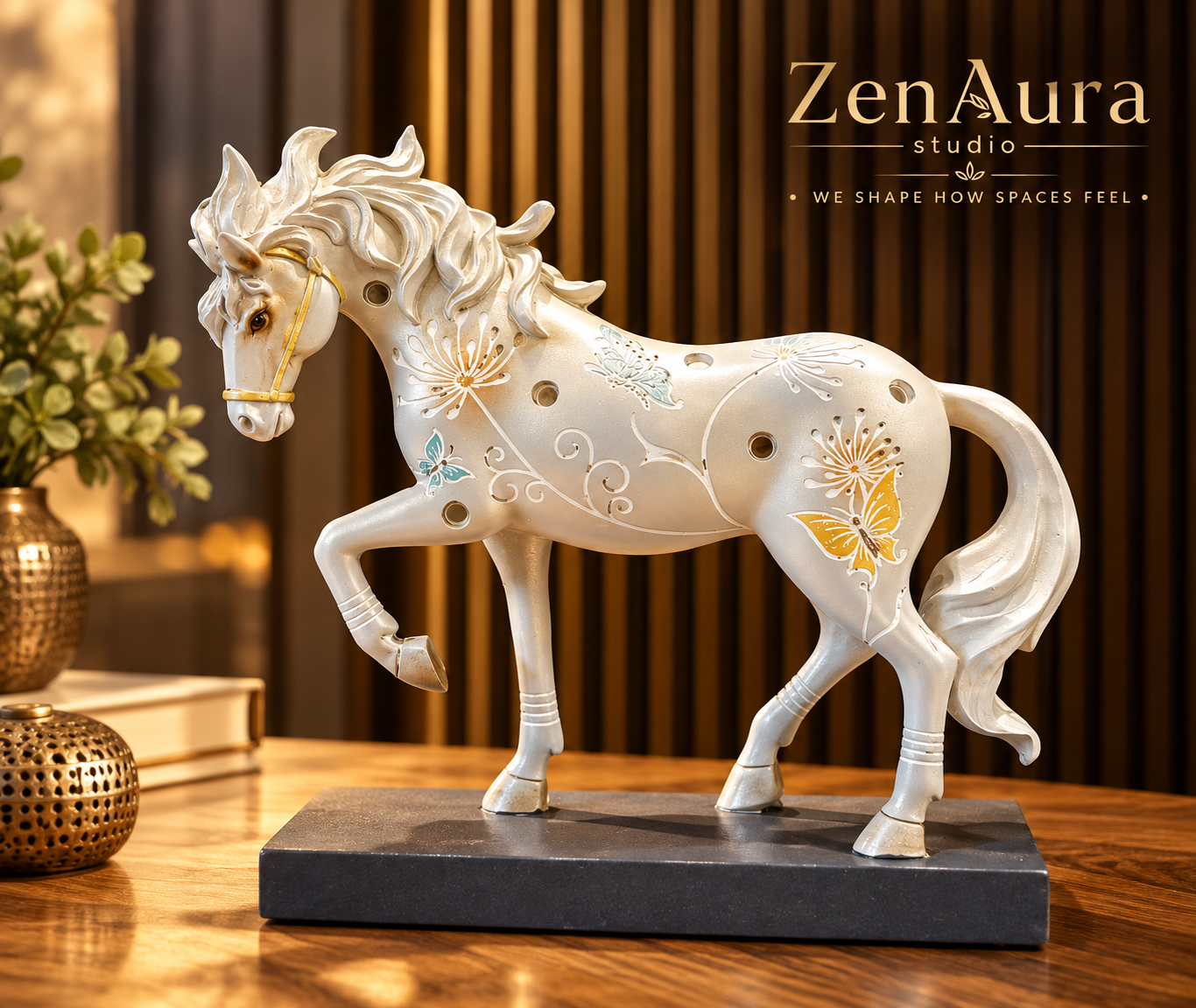 Celestia Equine – Floral Horse Sculpture