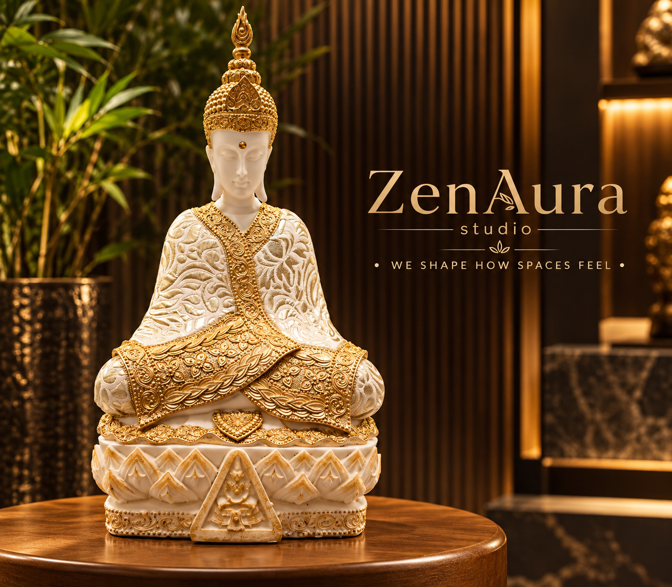Divya Shanti – Royal Meditating Buddha Sculpture