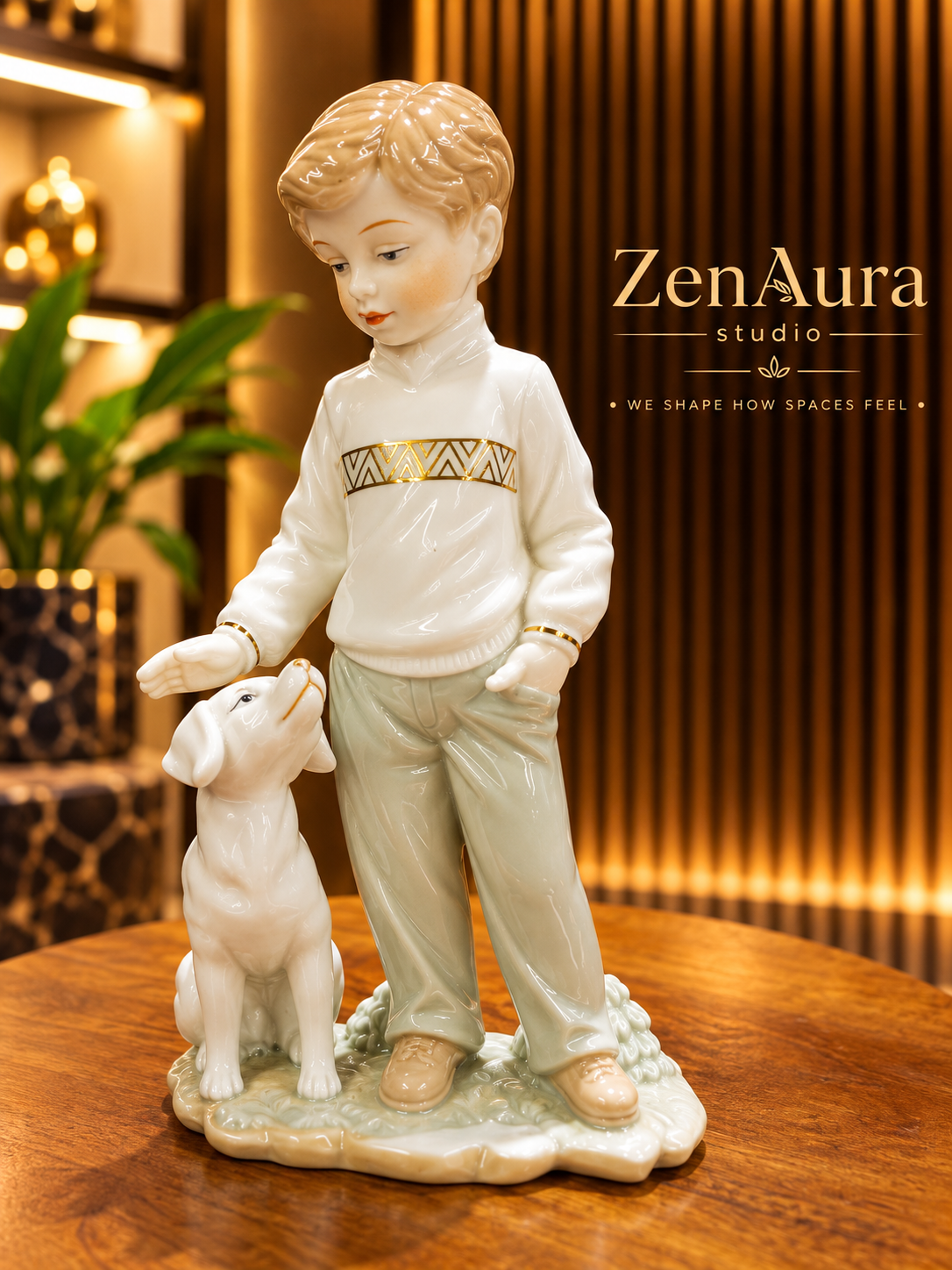 Best Friends – Boy & Puppy Figurine