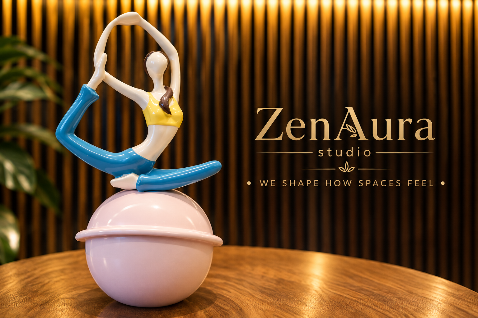 Celestial Harmony – Graceful Yoga Girl Sculpture
