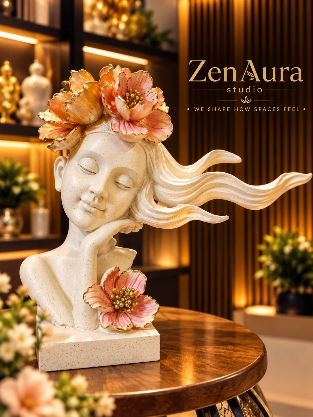 Blossom Reverie – Floral Muse Sculpture